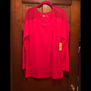 Coral/pink long sleeve shirt! NWT!